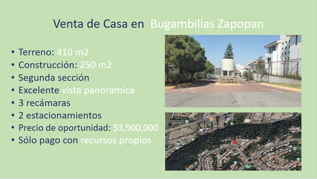 Casa en venta en Bugambilias, Zapopan