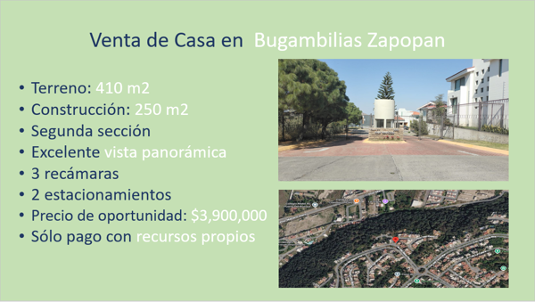 Casa en venta en Ciudad Bugambilias, Zapopan - Amplia con jardín y excelente ubicación