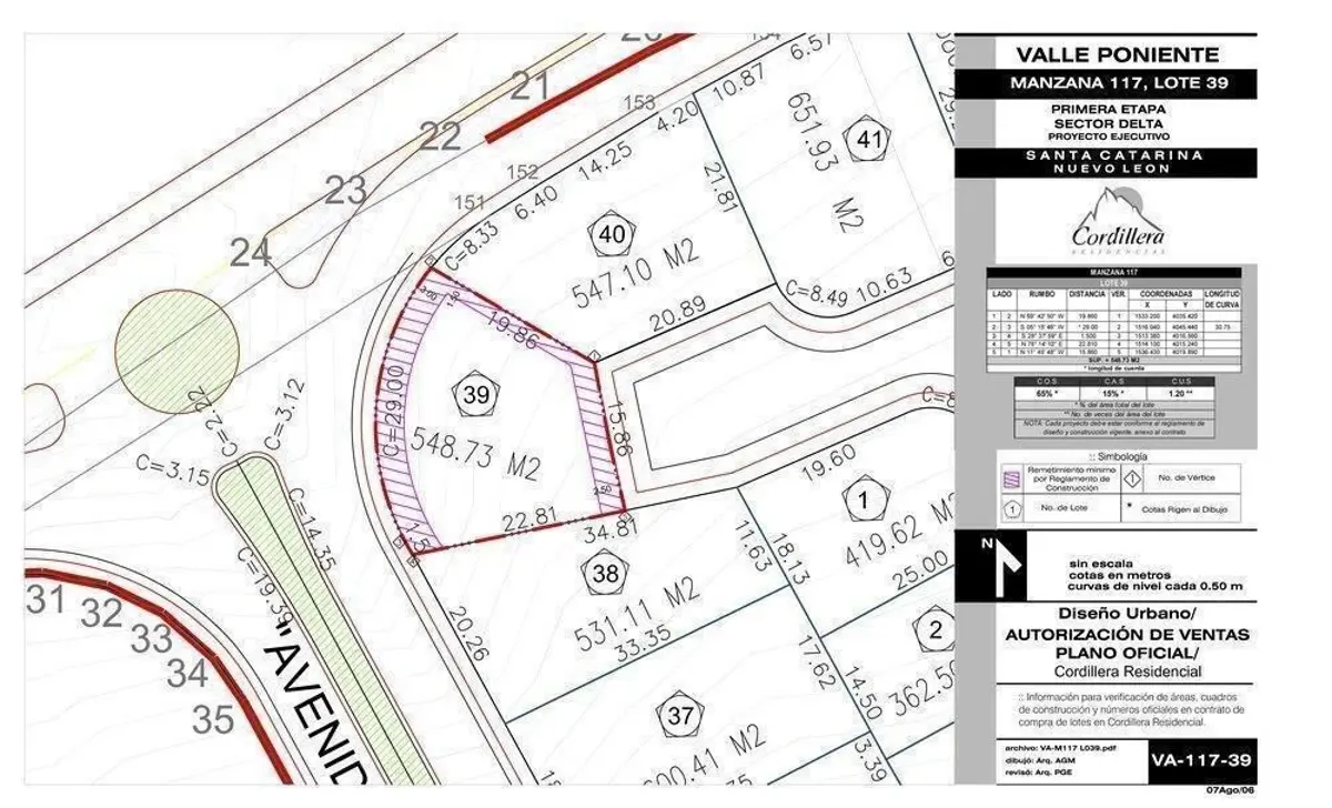 Terreno en venta en Zona Valle Poniente, San Pedro Garza García