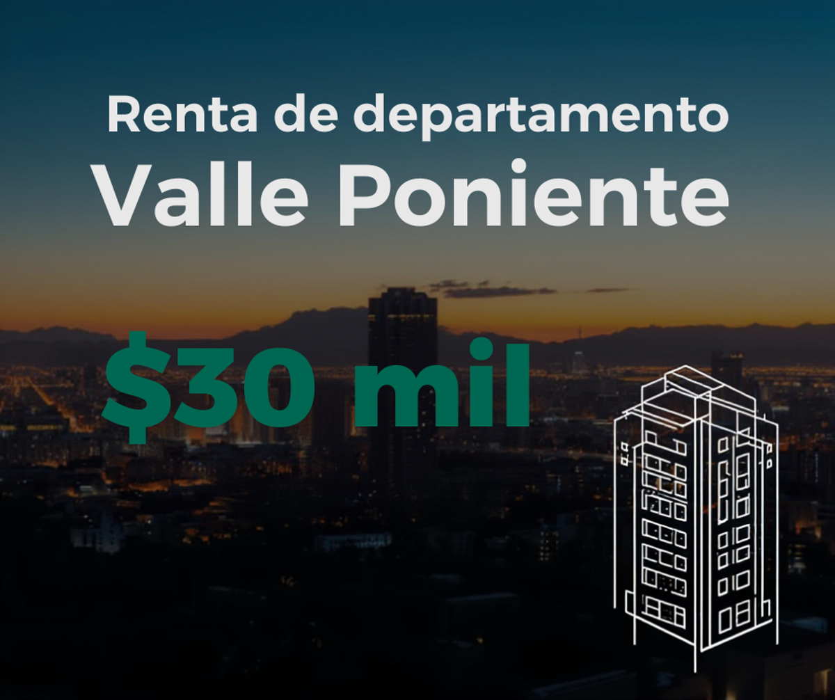 Departamento en renta en Vía Cordillera, Santa Catarina