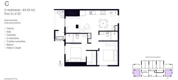 Departamento en venta en Centro, Monterrey — foto 3 de 7