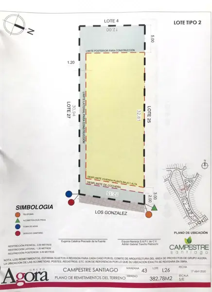 Terreno en venta en Campestre Santiago, Santiago — foto 3 de 5