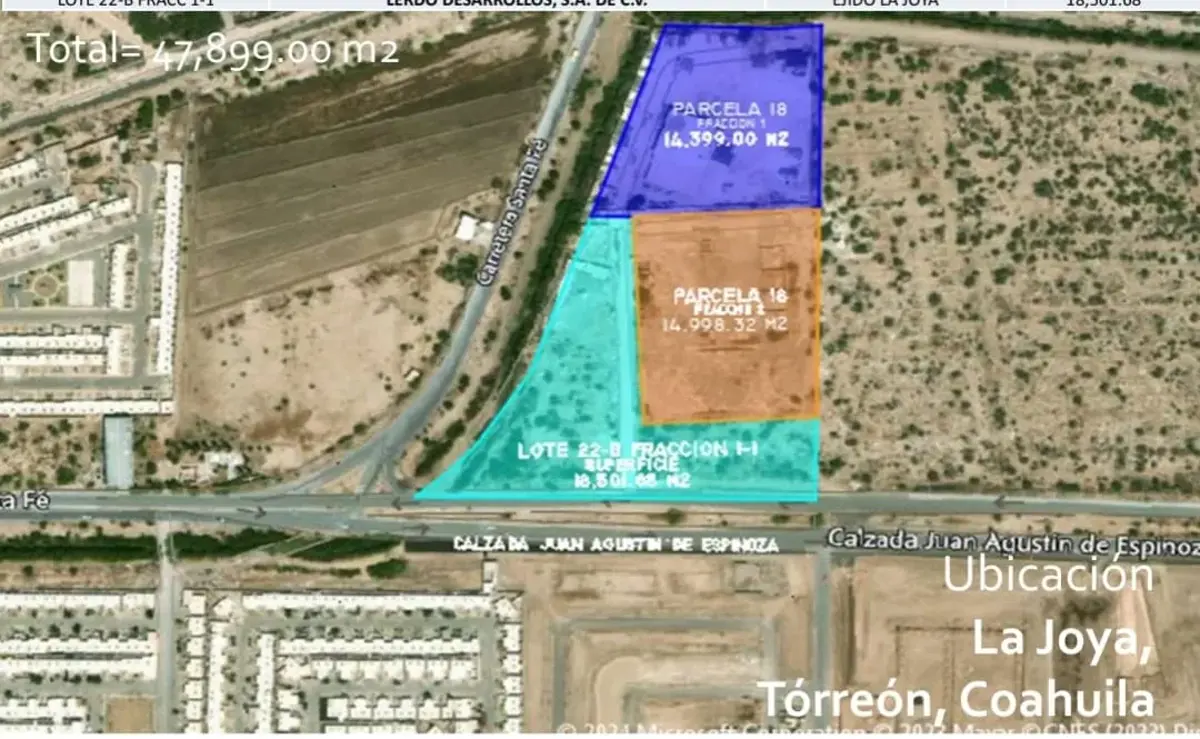 Terreno Industrial en Venta en Carretera Sta. Fe, Oriente, Torreón Terreno Industrial en Venta en Carretera Sta. Fe, Oriente, Torreón