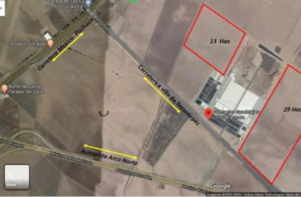 Terreno en venta en PLATAH Plataforma Logística del Estado de Hidalgo, Villa de Tezontepec — foto 3 de 4