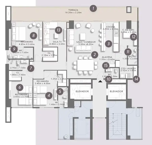 Departamento en Venta en Lomas del Paseo, Monterrey, Nuevo León 3