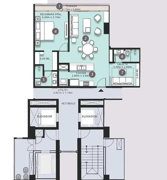 Departamento en Venta en Lomas del Paseo, Monterrey, Nuevo León 2