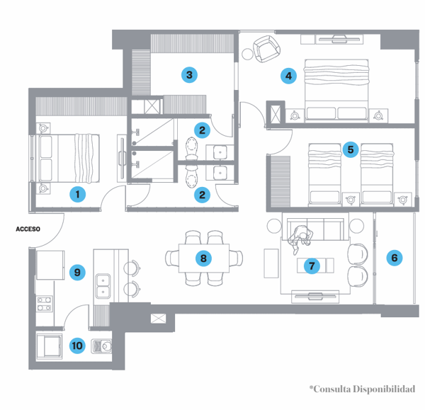 Departamento en Venta en Mirador Residencial, Monterrey, Nuevo León 2