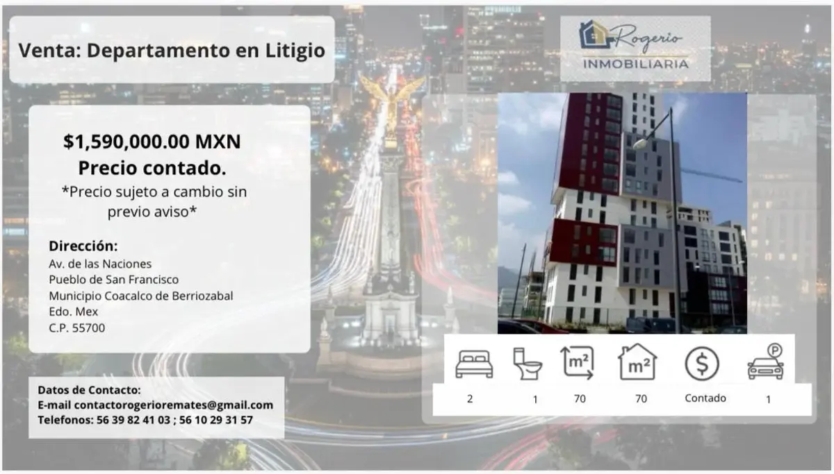 Departamento en venta en Fuentes de San Francisco, Coacalco de Berriozábal