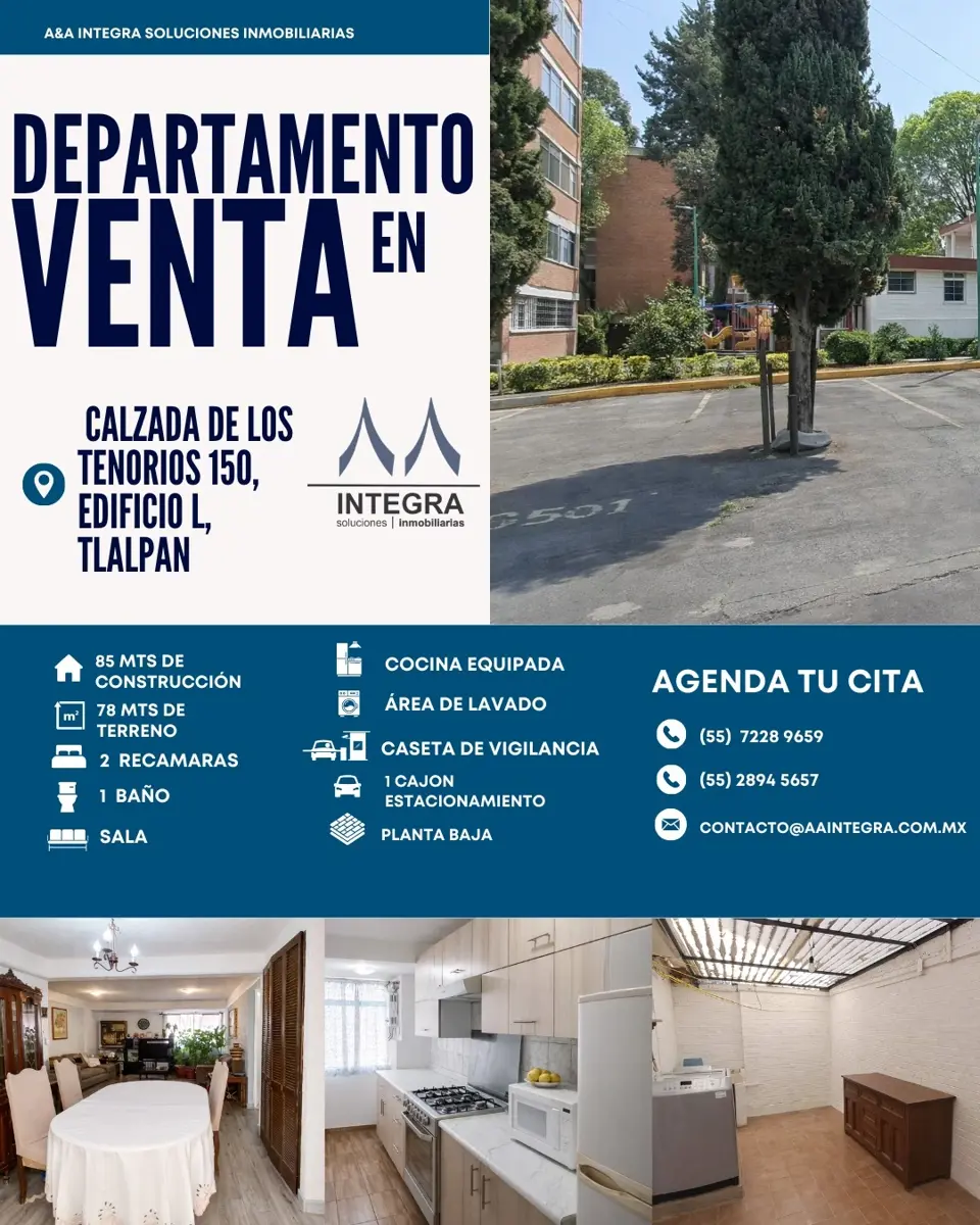 Departamento en venta en Tenorios, Tlalpan — foto 1 de 10