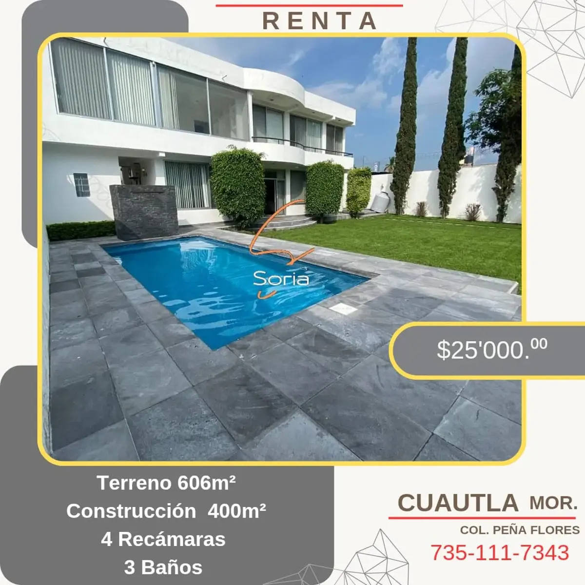 Casa en renta en Peña Flores (Palo Verde), Cuautla — foto 1 de 12