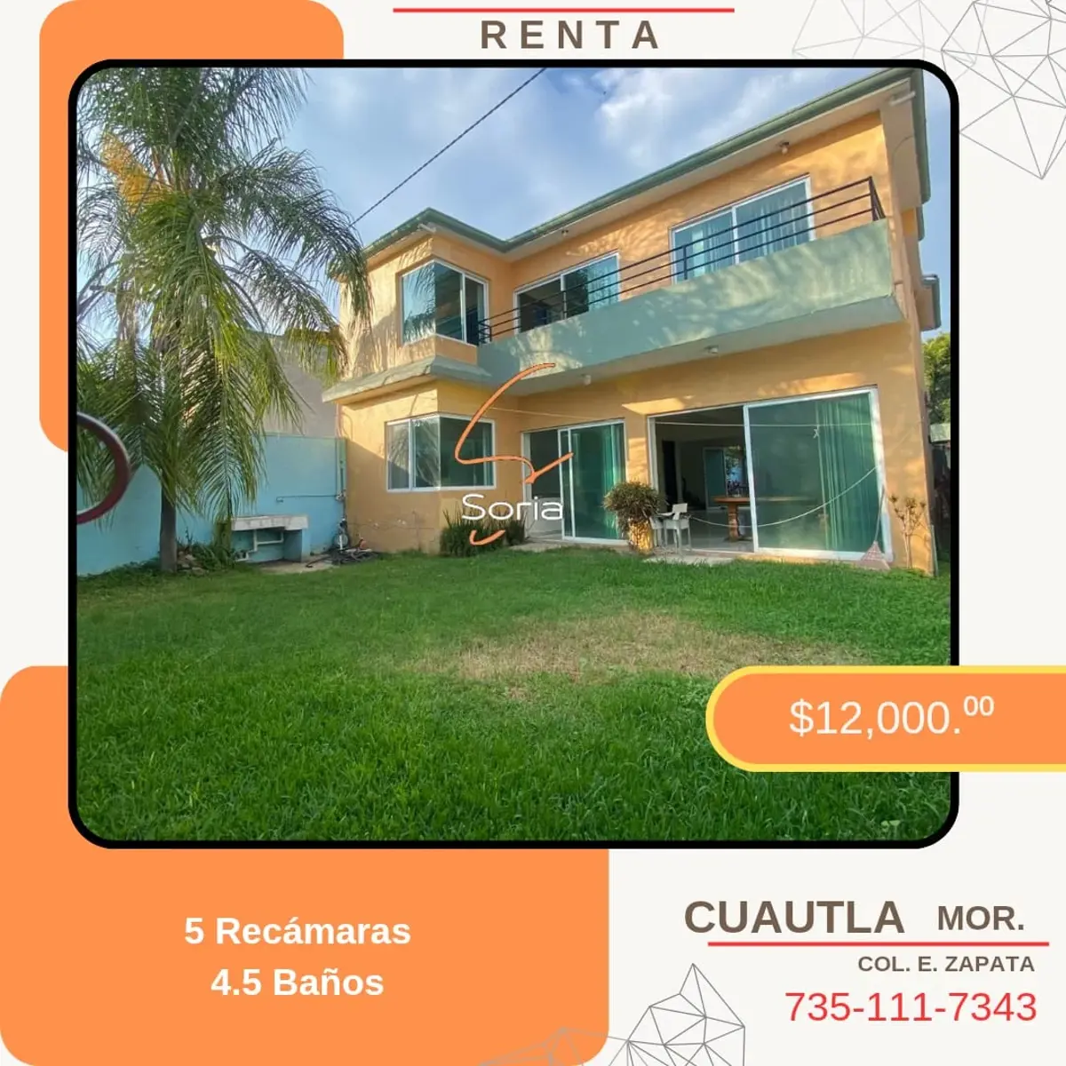 Casa en renta en Emiliano Zapata, Cuautla — foto 1 de 11
