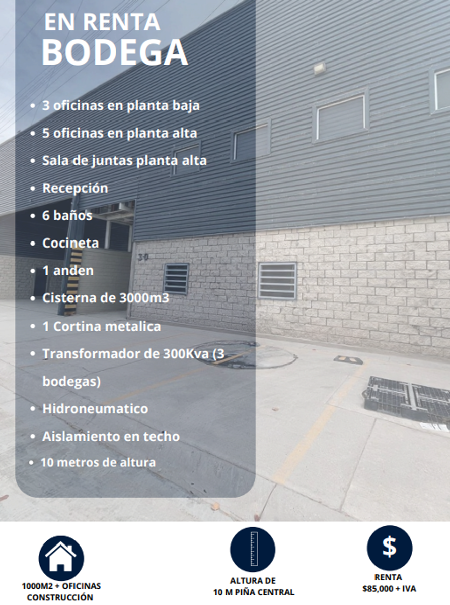 Bodega en renta en Ejido Ana, Torreón