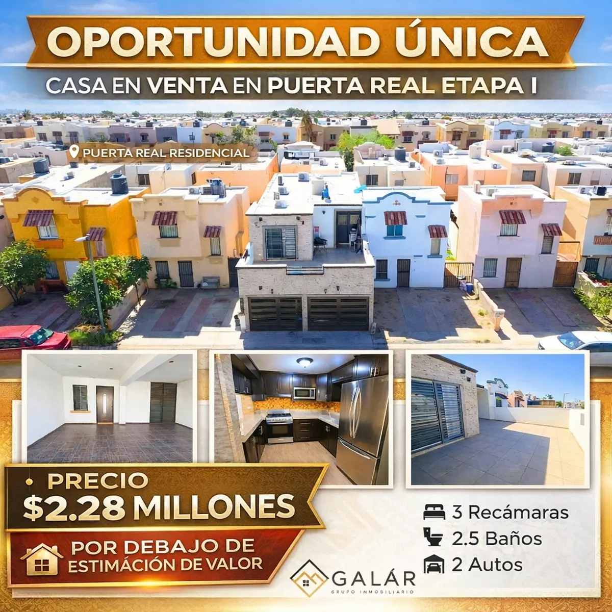 Casa en venta en Puerta Real Residencial, Hermosillo — foto 1 de 20