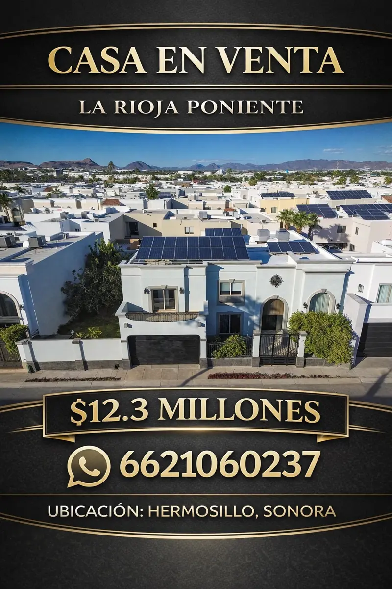 Casa en venta en La Rioja, Hermosillo
