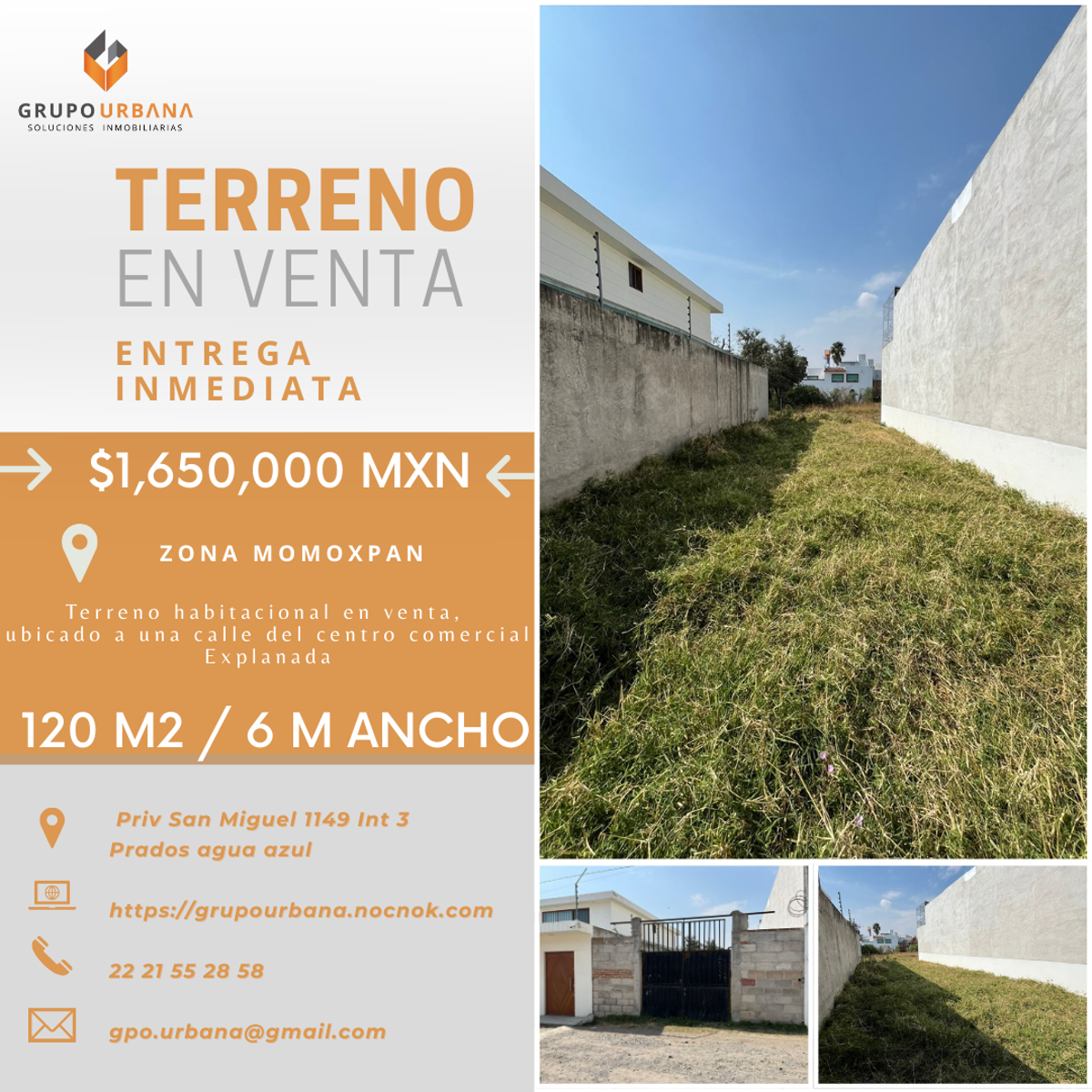 Terreno en venta en Santiago Momoxpan, San Pedro Cholula — foto 1 de 4