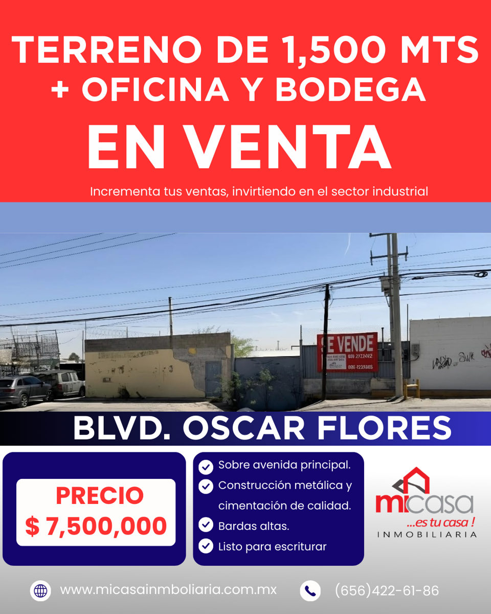 Bodega en venta en La Cuesta, Juárez — foto 1 de 13