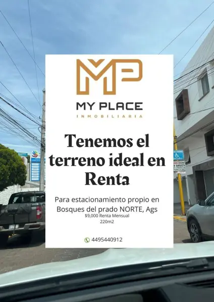 Terreno en RENTA en Bosques del Prado Norte para ESTACIONAMIENTO PARTICULAR