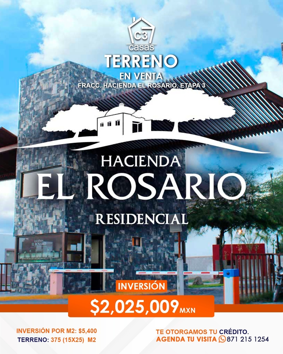 Terreno en venta en Hacienda del Rosario, Torreón — foto 1 de 6