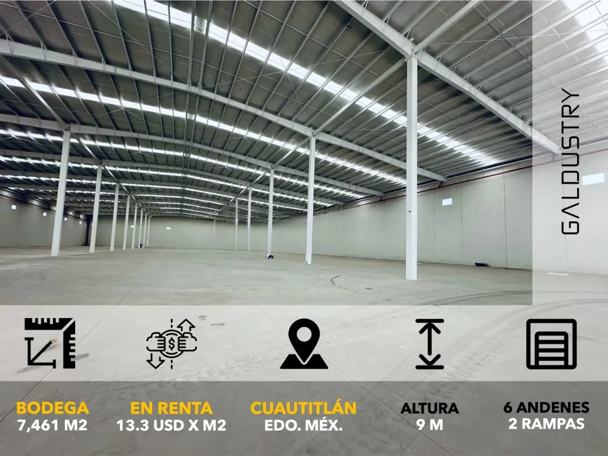 Bodega en renta en Cuautitlán Centro, Cuautitlán — foto 1 de 4