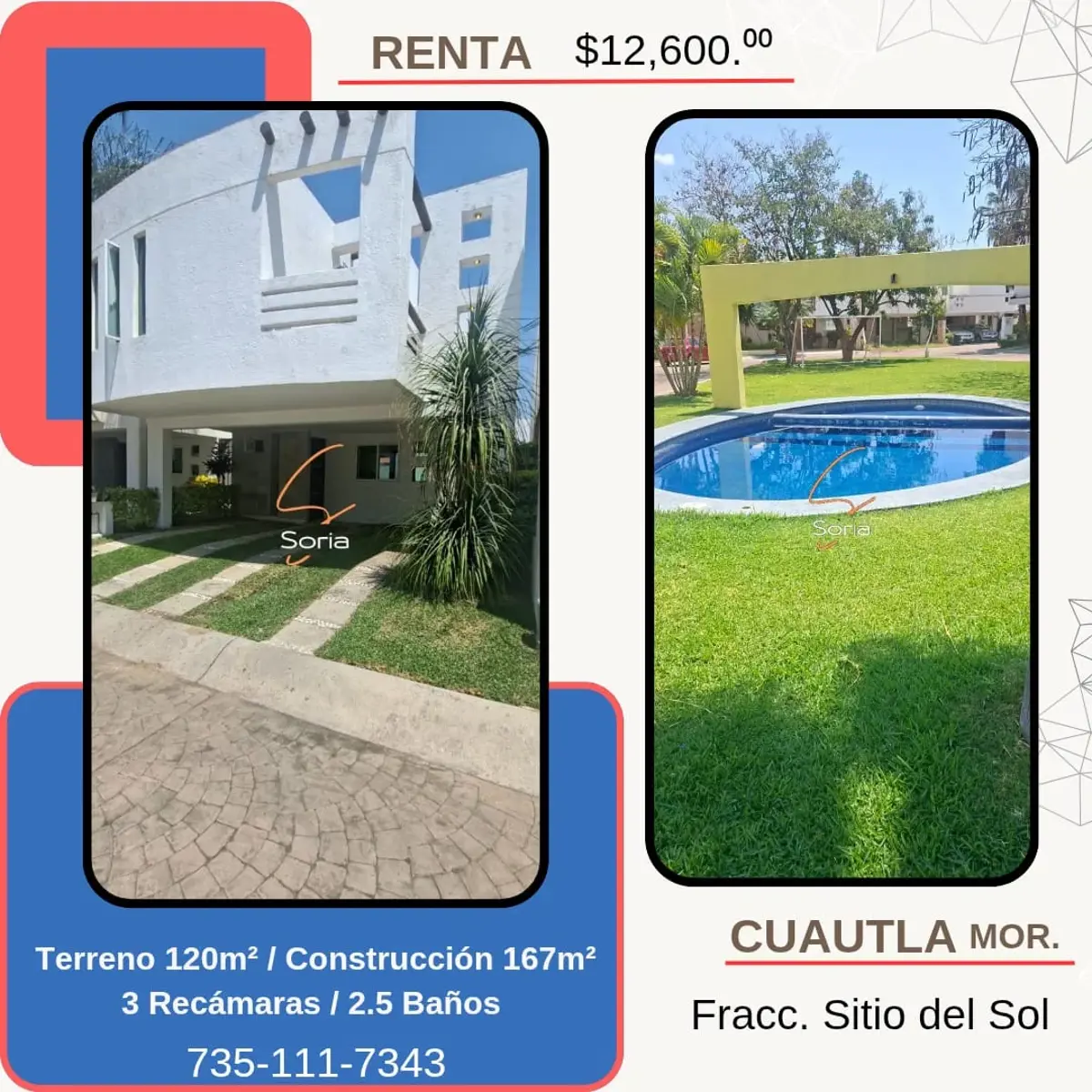 Casa en renta en Sitio del Sol, Cuautla — foto 1 de 24
