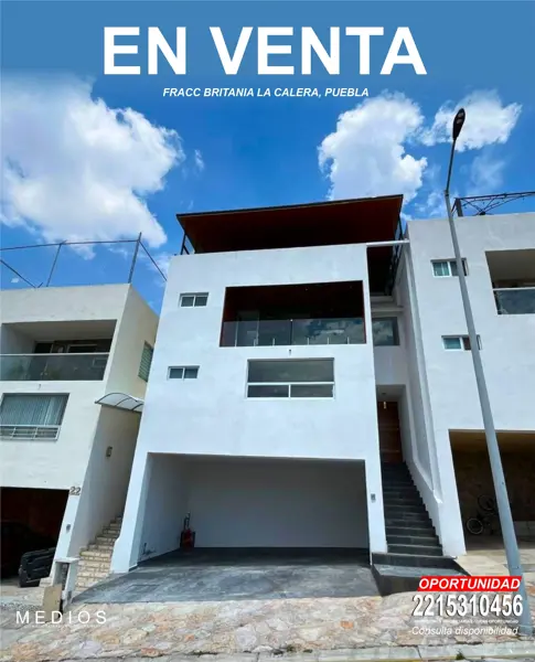 Excelente Residencia en Britania la Calera, Puebla, Cerca al Club, Aplican Creditos