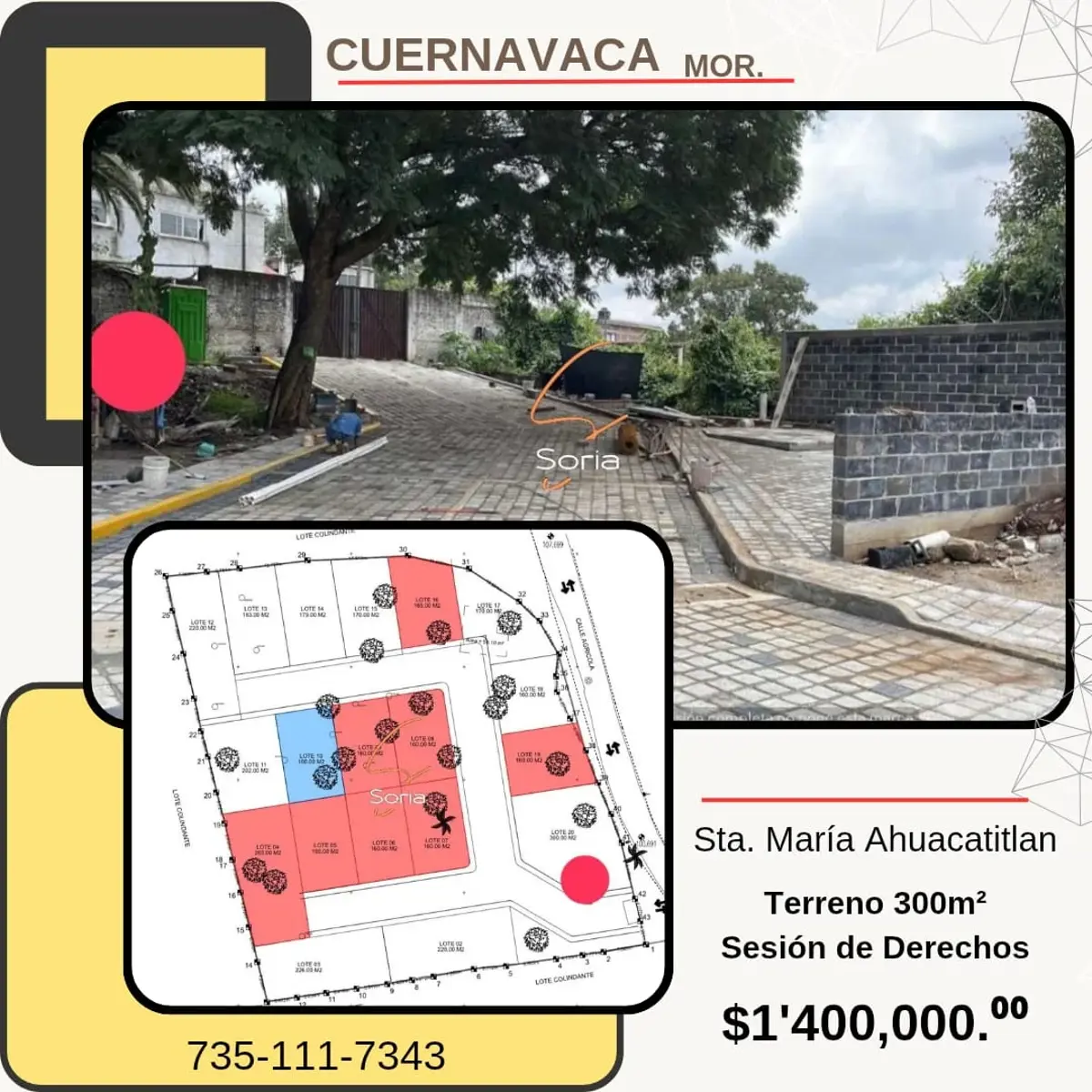 Terreno en venta en Santa Maria Ahuacatitlan, Cuernavaca — foto 1 de 5