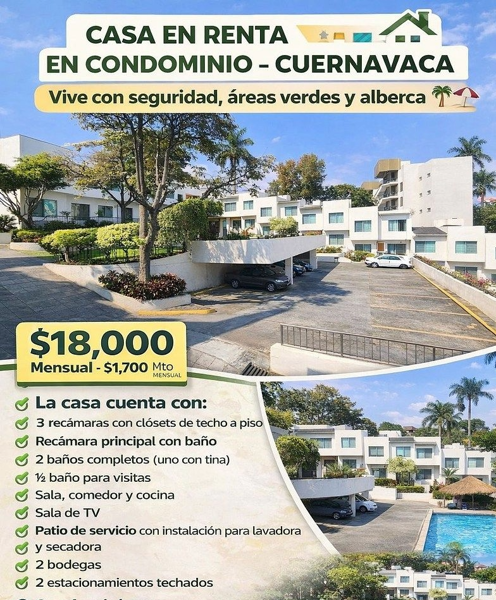 Casa en renta en San Anton, Cuernavaca — foto 3 de 3