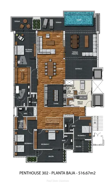 Departamento en renta en Lagunamar, Isla Mujeres — foto 2 de 42
