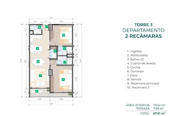 Departamento en venta en Cancún, Benito Juárez — foto 3 de 19