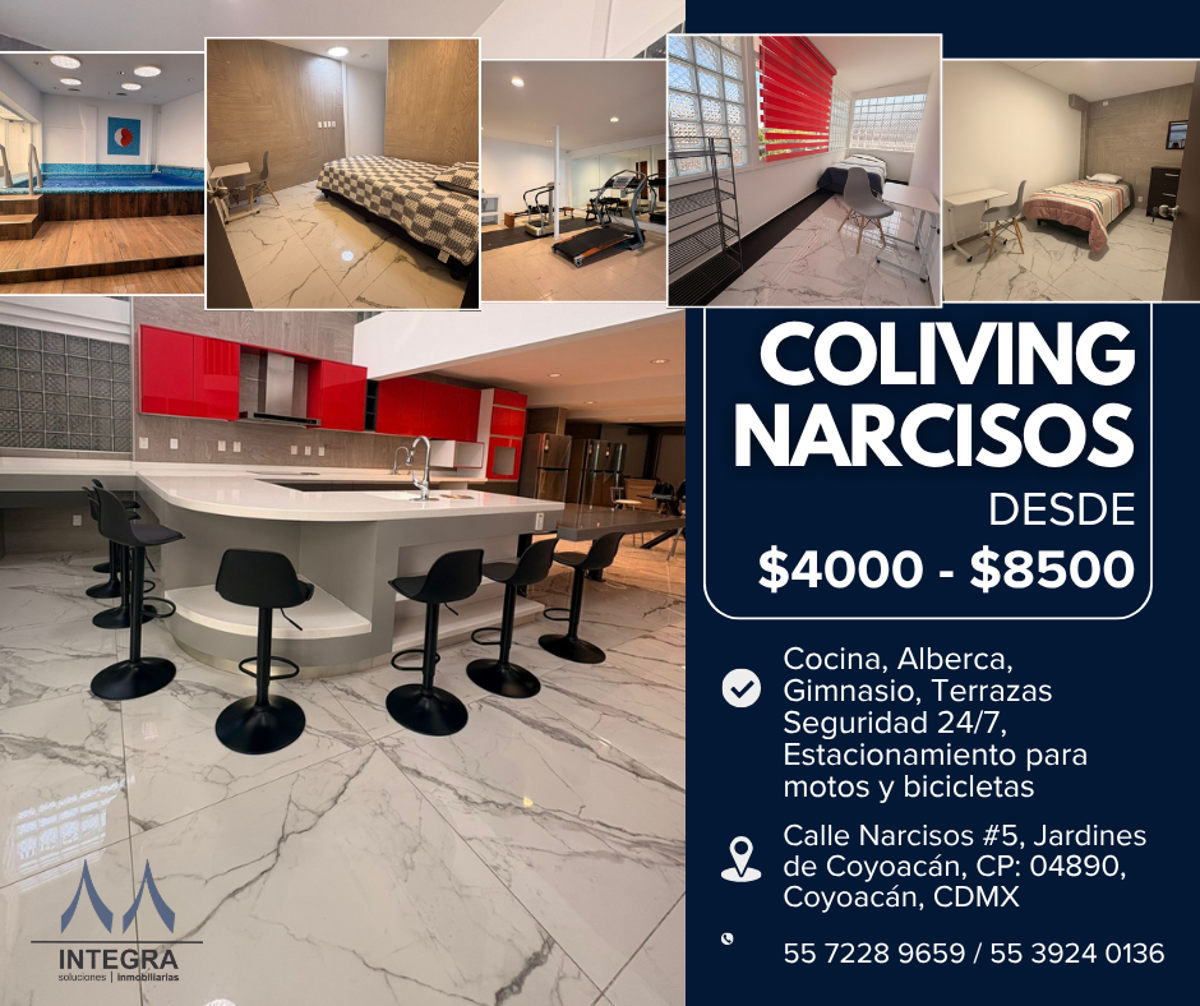 Departamento en renta en Jardines de Coyoacán, Coyoacán — foto 1 de 22