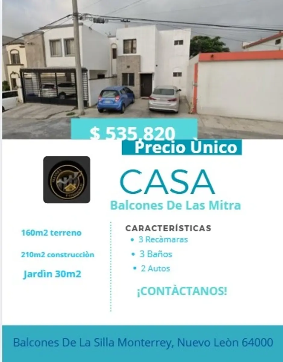 Casa en venta en Balcones de las Mitras, Monterrey — foto 1 de 10