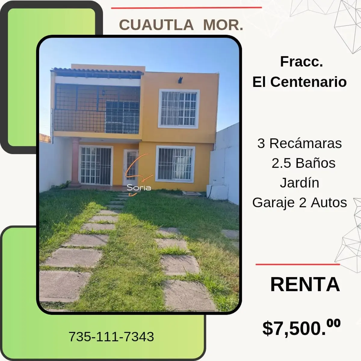 Casa en renta en Centenario, Cuautla — foto 1 de 16