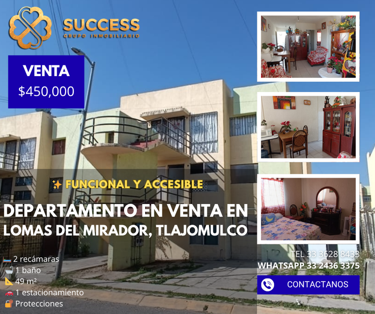 Departamento en venta en Lomas del Mirador, Tlajomulco de Zúñiga — foto 1 de 13