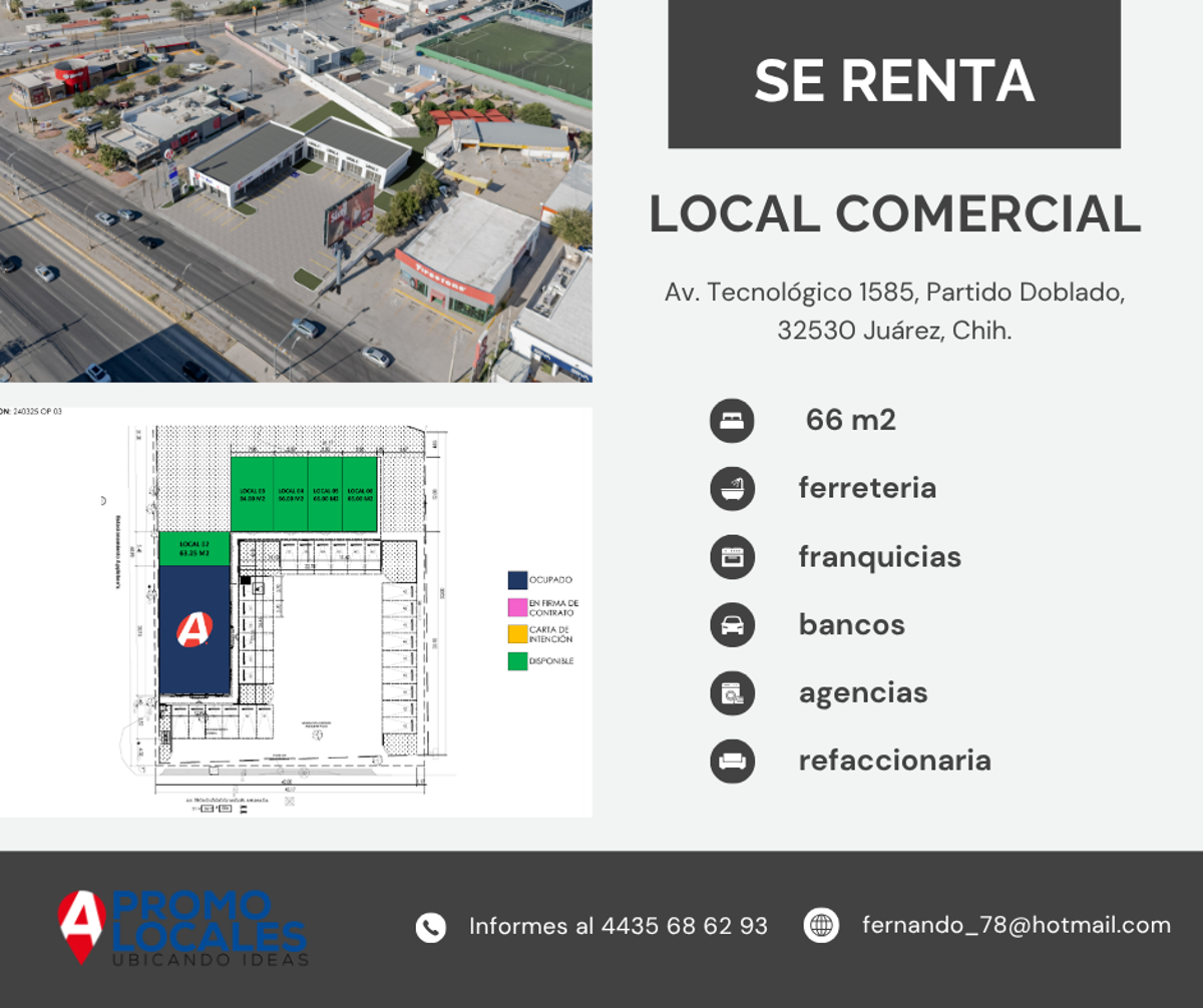 Local en renta en Partido Doblado, Juárez — foto 1 de 4