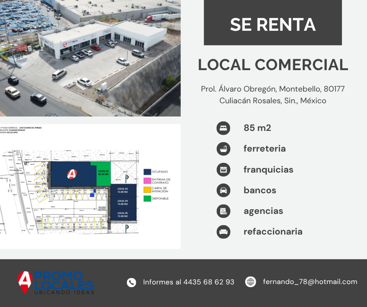 Local en renta en Montebello, Culiacán — foto 1 de 3
