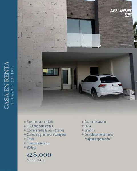 CASA EN RENTA PRIVADAS ALCÁZAR SECCIÓN ZAFIRO