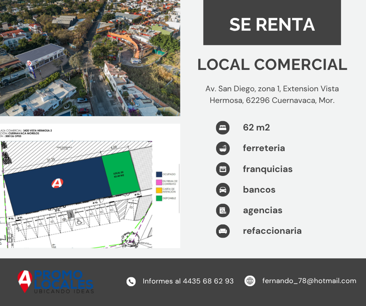 Local en renta en Vista Hermosa, Cuernavaca — foto 1 de 4