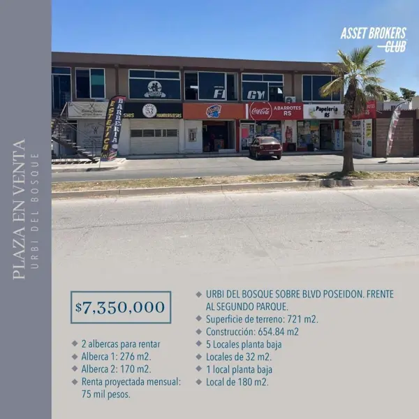 PLAZA EN VENTA!!