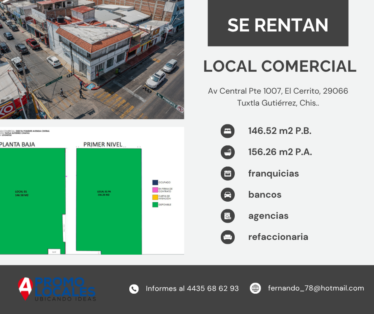 Local en renta en El Cerrito, Tuxtla Gutiérrez — foto 1 de 4
