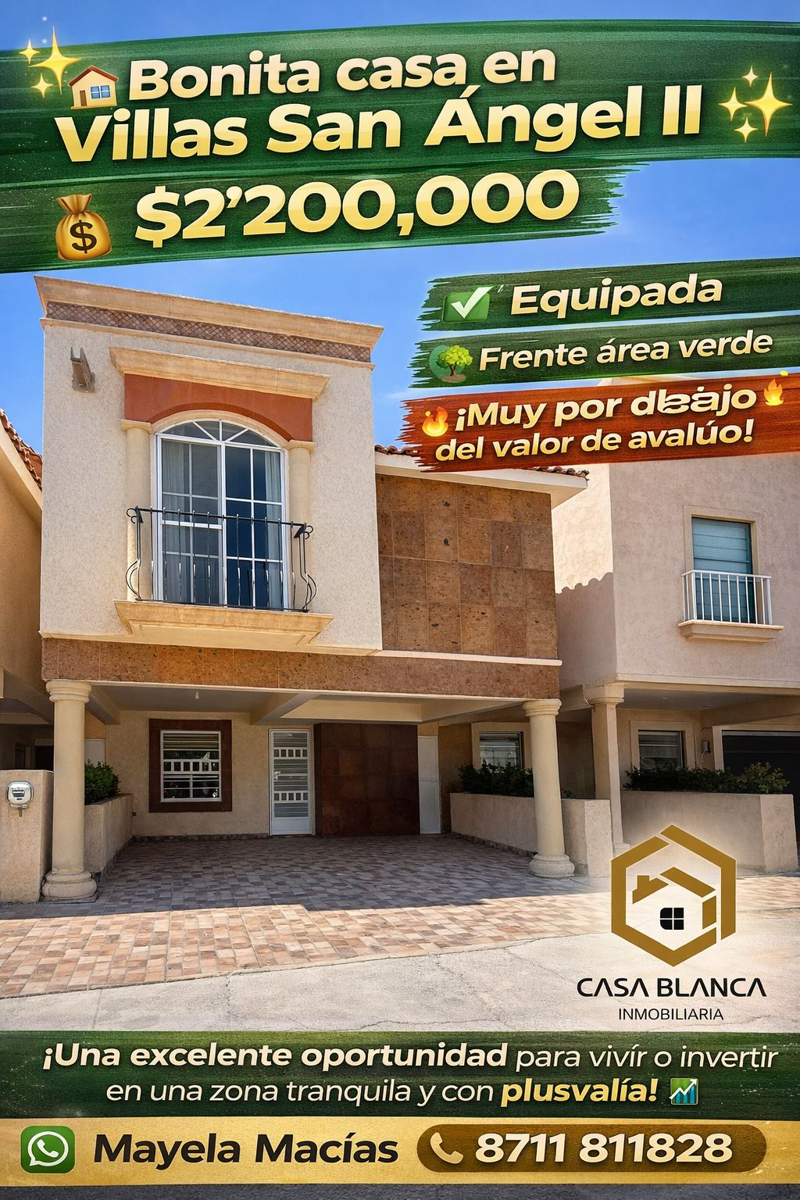 Casa en venta en Villas de San Ángel, Torreón — foto 1 de 8