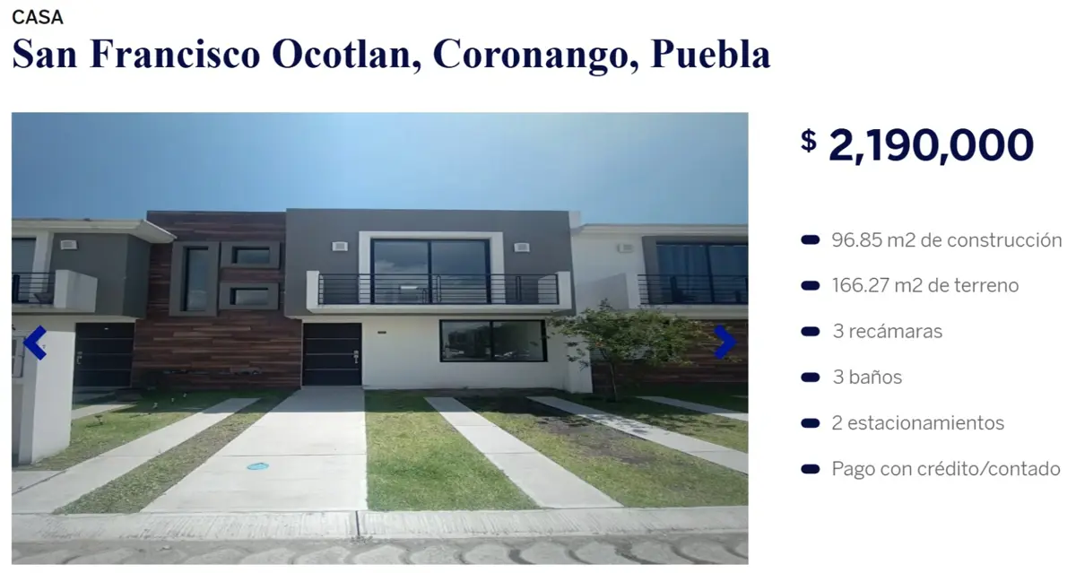 Casa en venta en San Francisco Ocotlán (Ocotlán), Coronango — foto 1 de 7