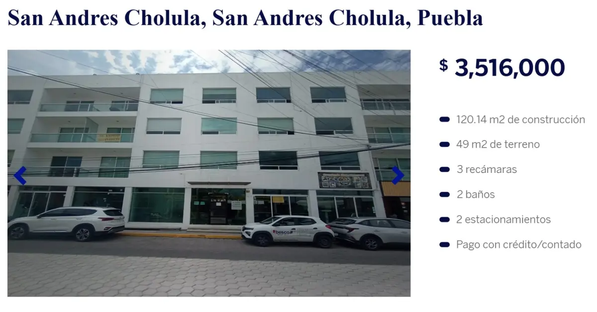 Departamento en venta en San Andrés Cholula Centro, San Andrés Cholula — foto 1 de 7