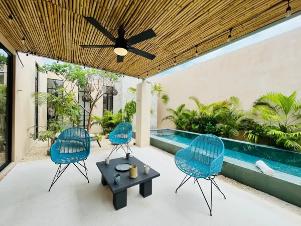 Casa en Venta de Un Piso con Alberca y Terraza en Mérida Yucatán en Cholul