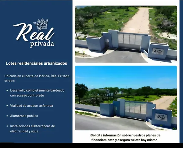 Terreno Residencial en Privada en Real Montejo