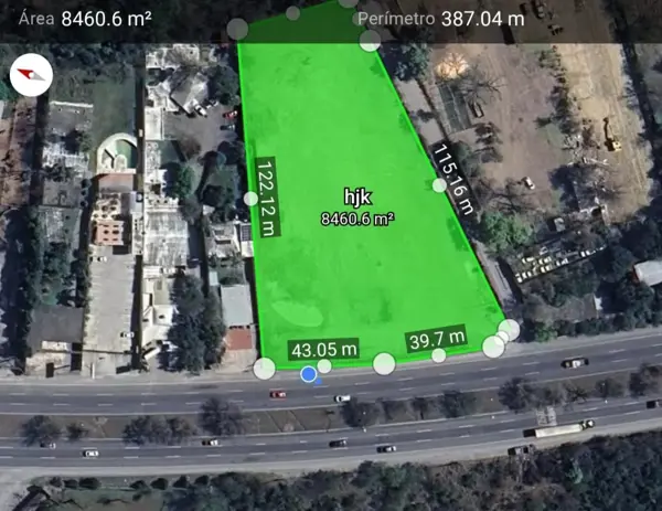 TERRENO EN RENTA, SOBRE CARRETERA NACIONAL, ZONA EL YERBANIZ, SANTIAGO. (8460 M2)