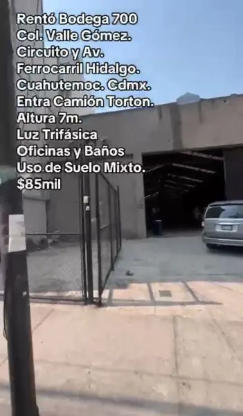 Bodega en renta en Valle Gomez, Cuauhtémoc — foto 3 de 16