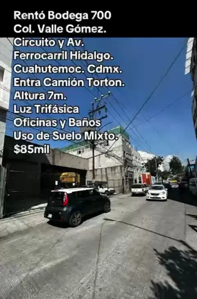 Bodega en renta en Valle Gomez, Cuauhtémoc — foto 2 de 16