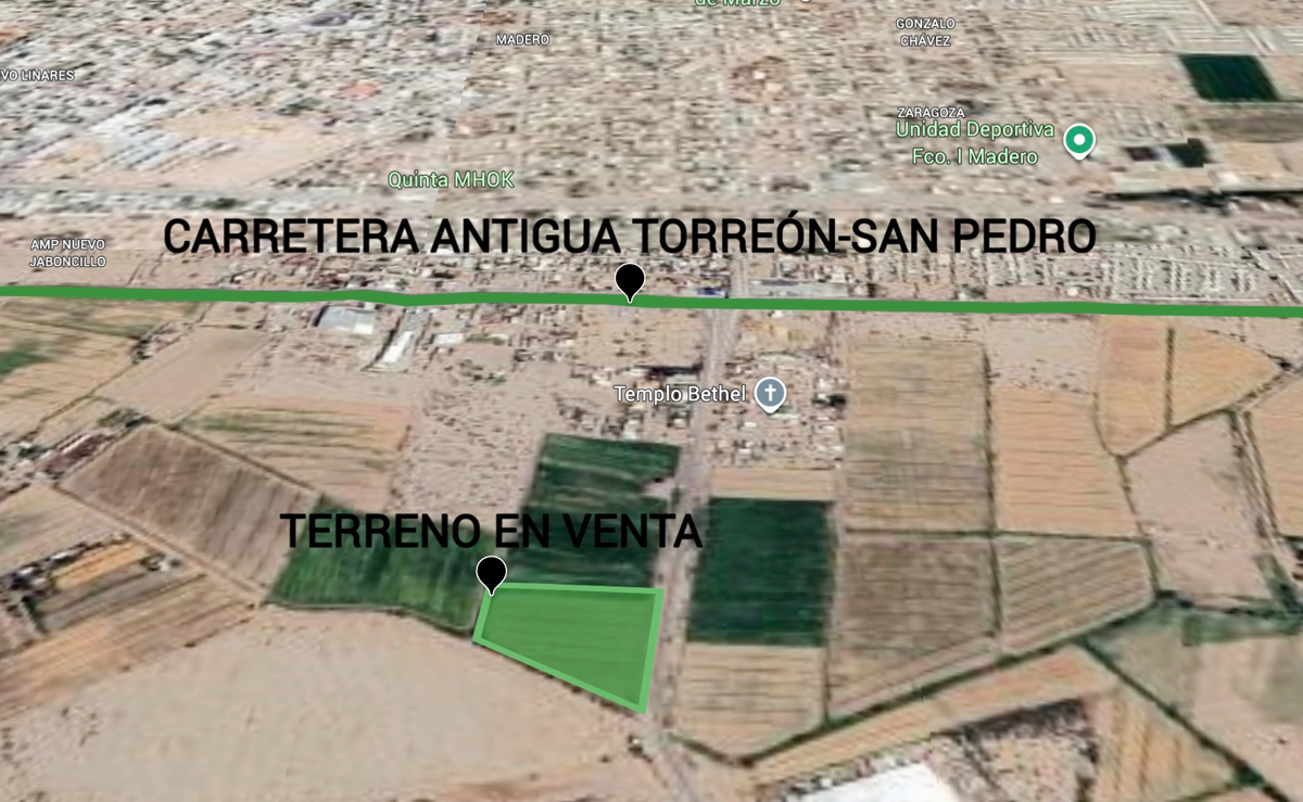 Terreno en venta en Jaboncillo, Francisco I. Madero