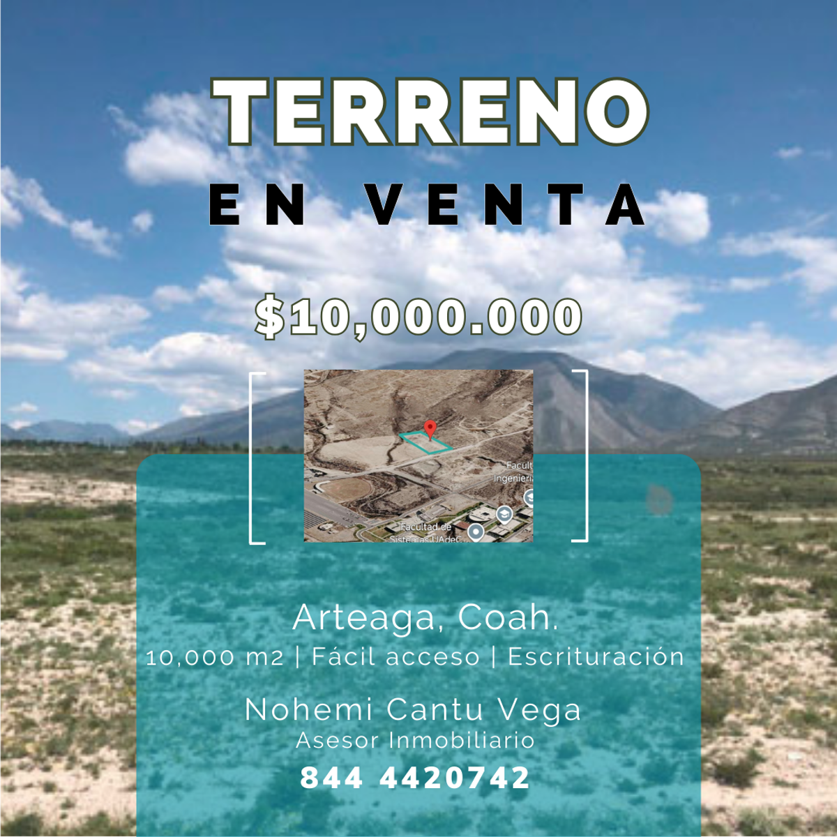 Terreno en venta en Los Llanos, Arteaga — foto 1 de 5