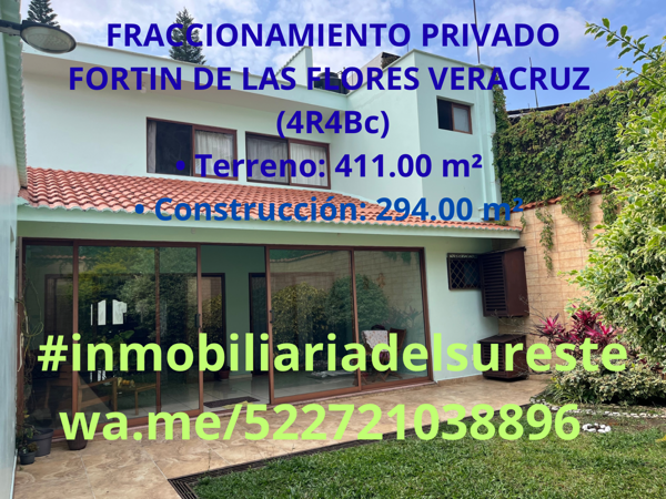 FRACCIONAMIENTO PRIVADO EN FORTIN DE LAS FLORES VERACRUZ (4R4Bc)